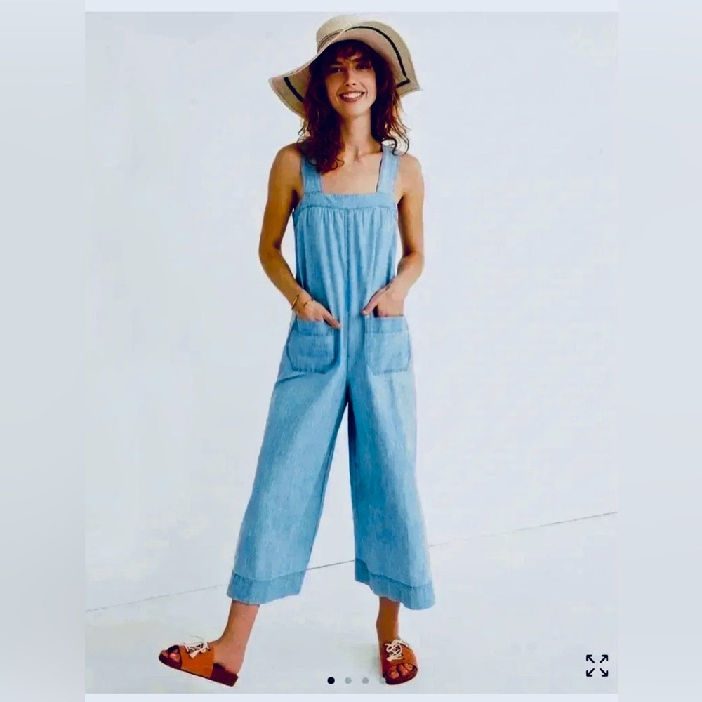 Madewell Women's Light Blue Denim Overalls - Picture 2 of 9